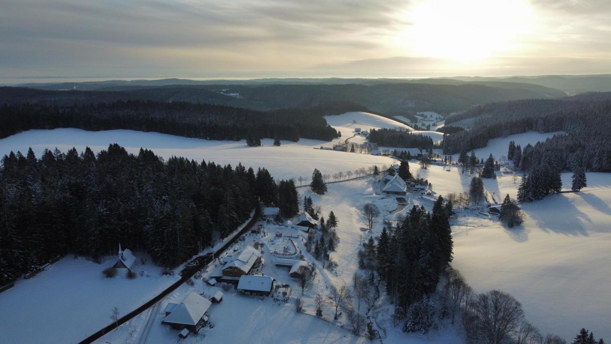 Hoehengasthaus Kolmenhof An Der Donauquelle Furtwangen Eksteriør billede